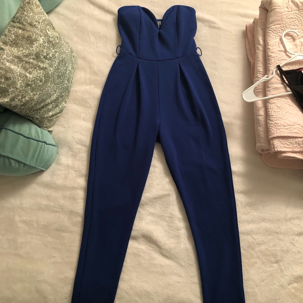 Blue jumpsuit